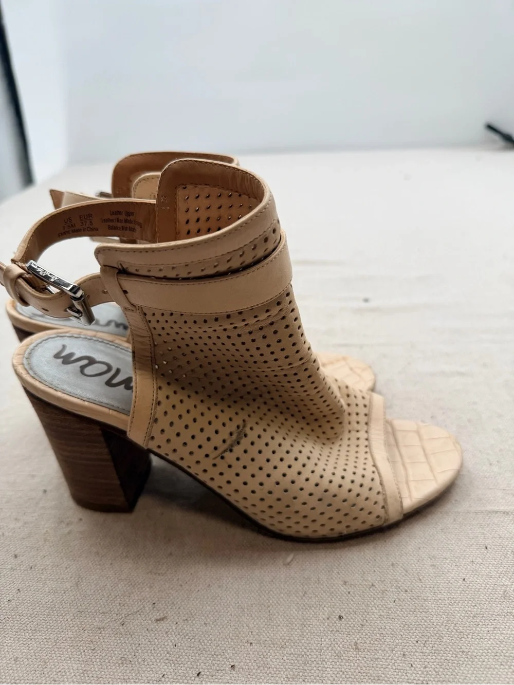 Sam Edelman perforated leather